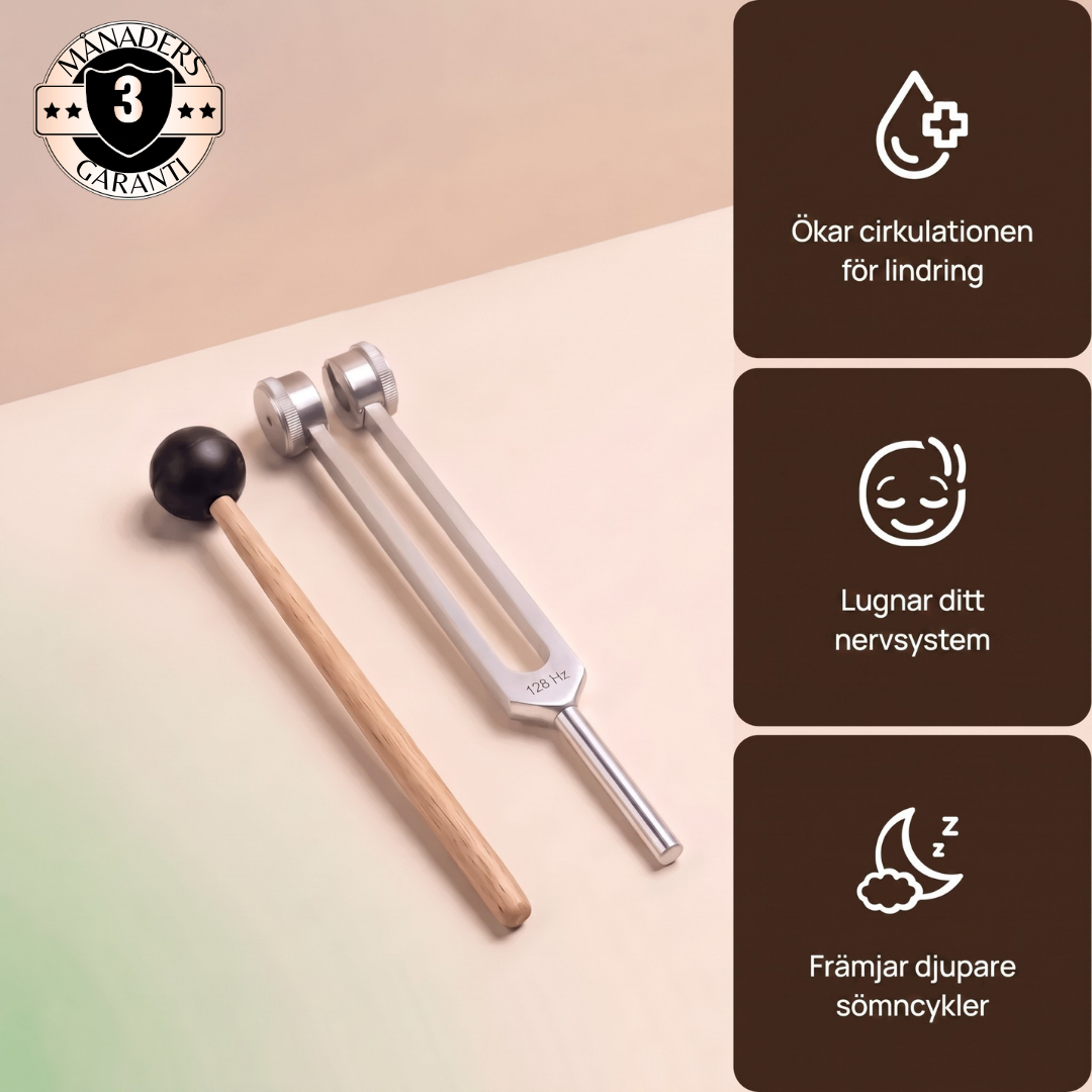 BoneEcho™ - Tysta tankarna & minska ledvärken med 128hz vibrationer på 60 sekunder