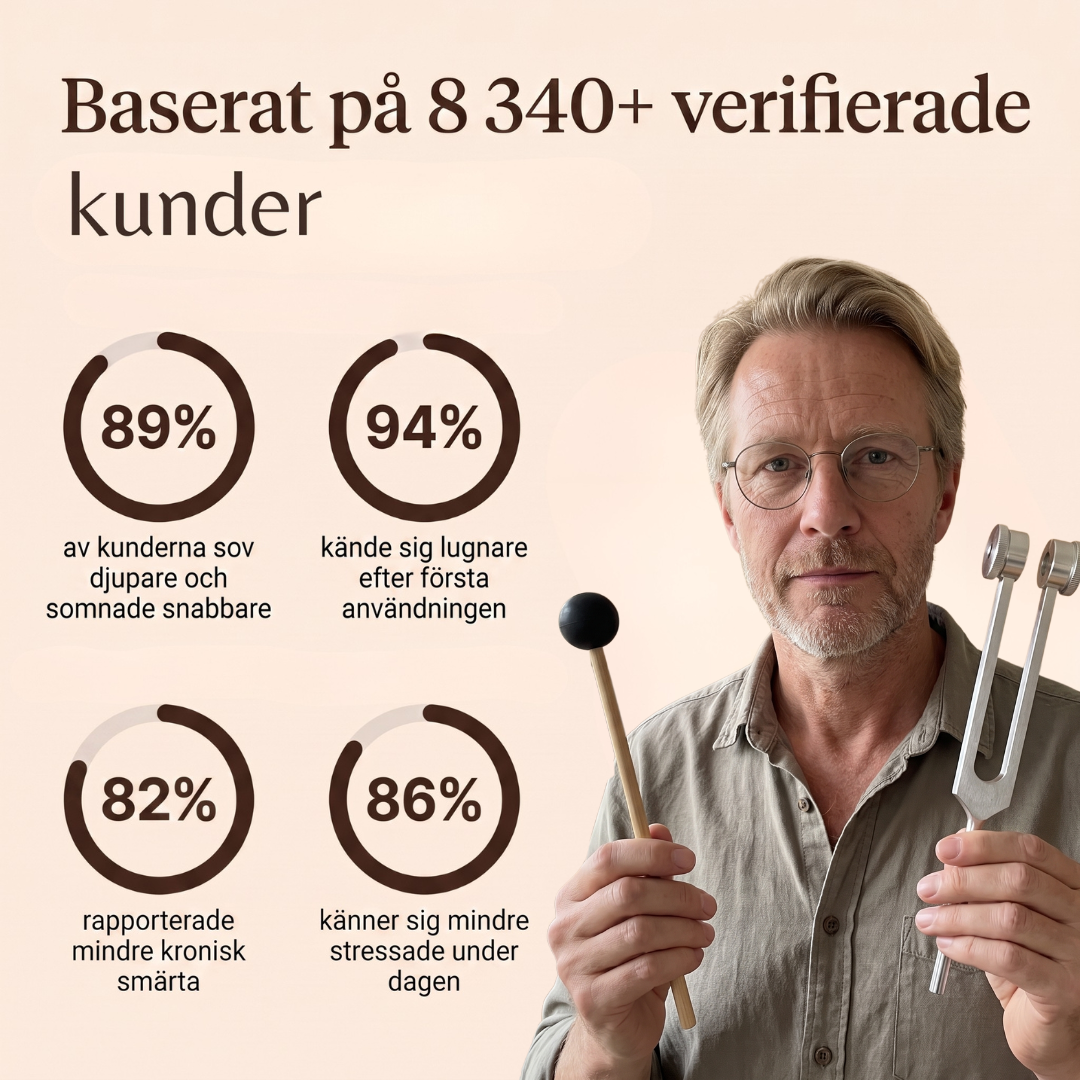 BoneEcho™ - Tysta tankarna & minska ledvärken med 128hz vibrationer på 60 sekunder