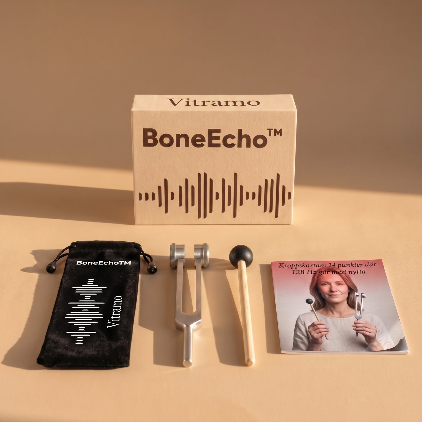 BoneEcho™ - Tysta tankarna & minska ledvärken med 128hz vibrationer på 60 sekunder